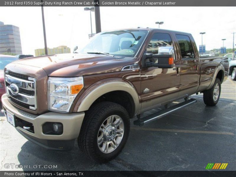 Golden Bronze Metallic / Chaparral Leather 2012 Ford F350 Super Duty King Ranch Crew Cab 4x4