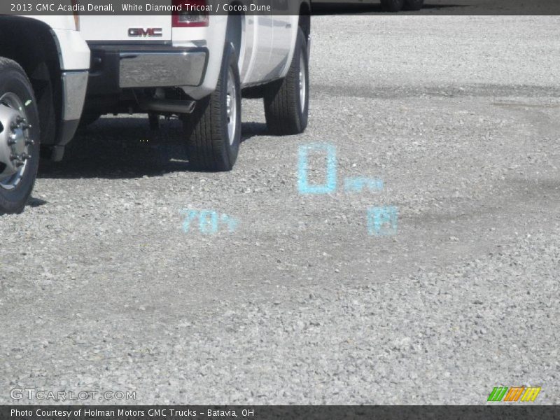 White Diamond Tricoat / Cocoa Dune 2013 GMC Acadia Denali
