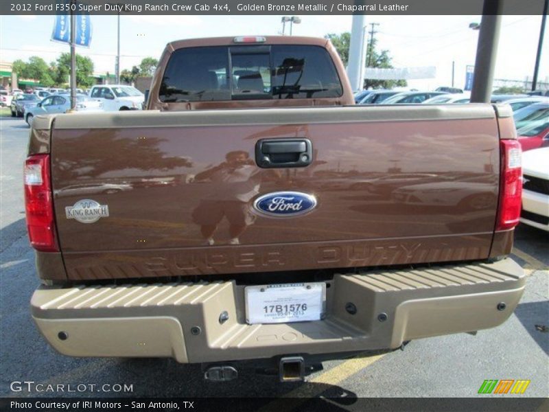 Golden Bronze Metallic / Chaparral Leather 2012 Ford F350 Super Duty King Ranch Crew Cab 4x4