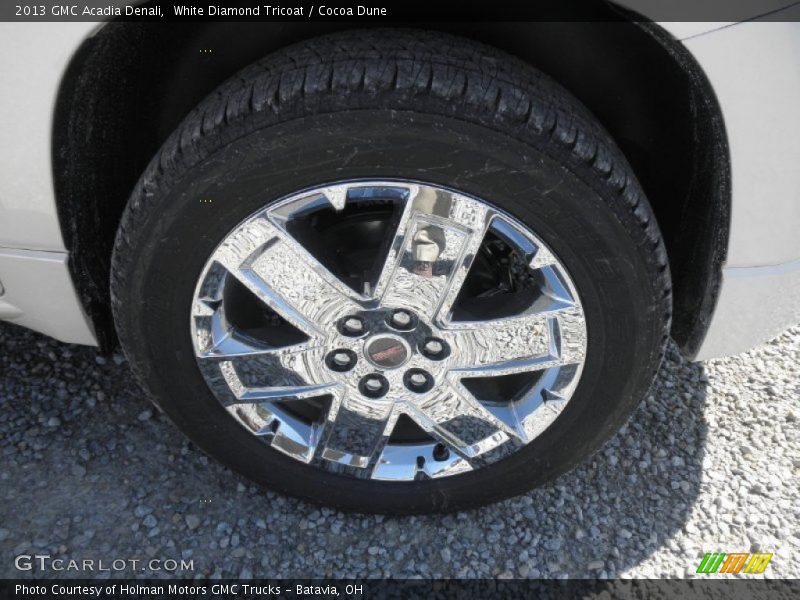 White Diamond Tricoat / Cocoa Dune 2013 GMC Acadia Denali