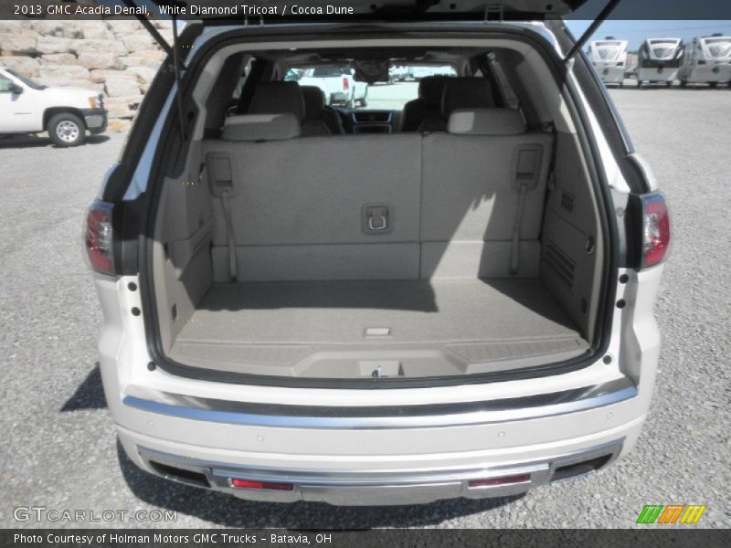 White Diamond Tricoat / Cocoa Dune 2013 GMC Acadia Denali