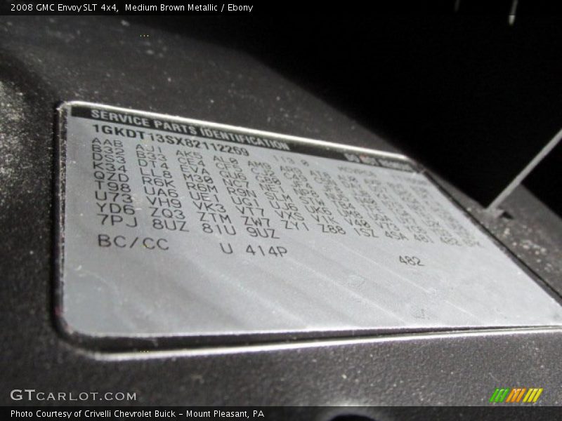 Medium Brown Metallic / Ebony 2008 GMC Envoy SLT 4x4