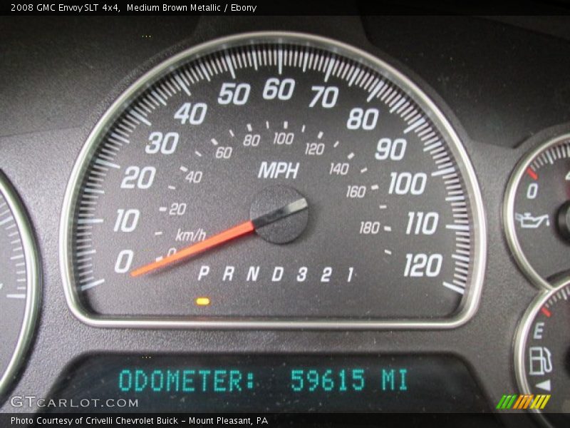 Medium Brown Metallic / Ebony 2008 GMC Envoy SLT 4x4