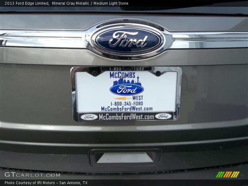 Mineral Gray Metallic / Medium Light Stone 2013 Ford Edge Limited