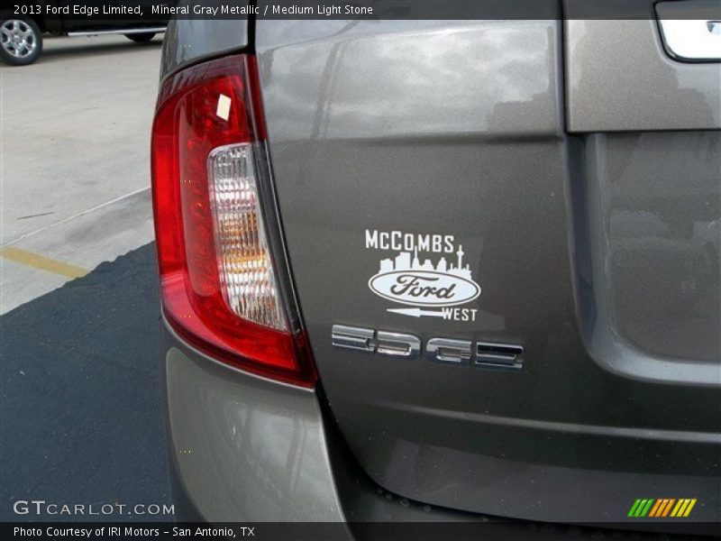 Mineral Gray Metallic / Medium Light Stone 2013 Ford Edge Limited