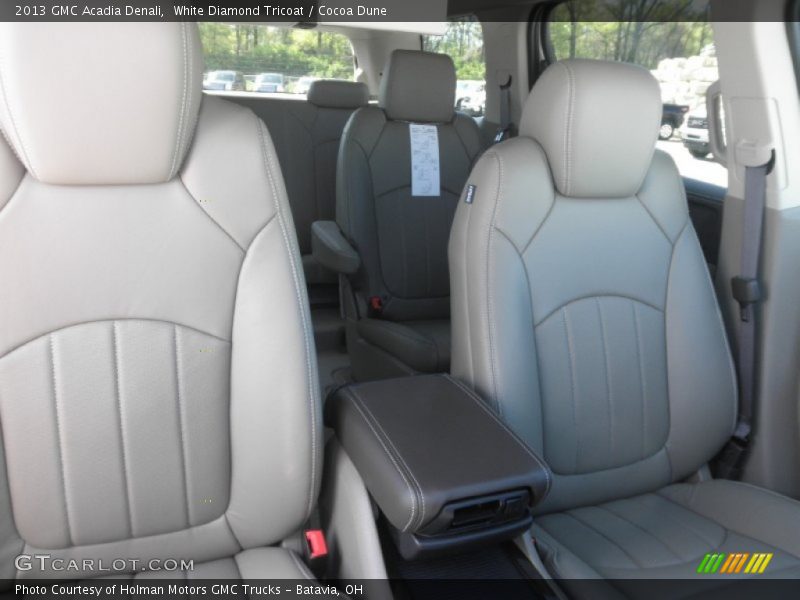White Diamond Tricoat / Cocoa Dune 2013 GMC Acadia Denali