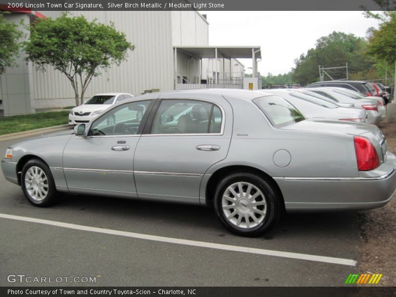 Silver Birch Metallic / Medium Light Stone 2006 Lincoln Town Car Signature