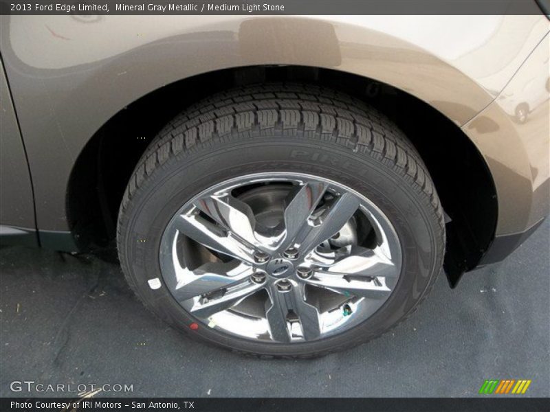 Mineral Gray Metallic / Medium Light Stone 2013 Ford Edge Limited