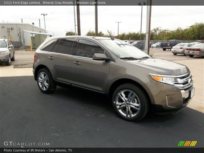 Mineral Gray Metallic / Medium Light Stone 2013 Ford Edge Limited
