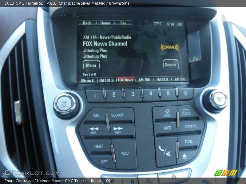 Champagne Silver Metallic / Brownstone 2013 GMC Terrain SLT AWD