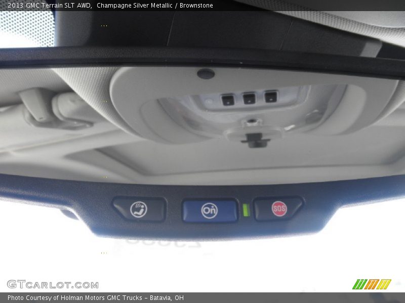 Champagne Silver Metallic / Brownstone 2013 GMC Terrain SLT AWD