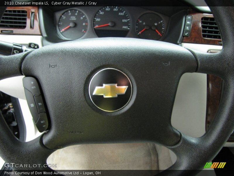 Cyber Gray Metallic / Gray 2010 Chevrolet Impala LS