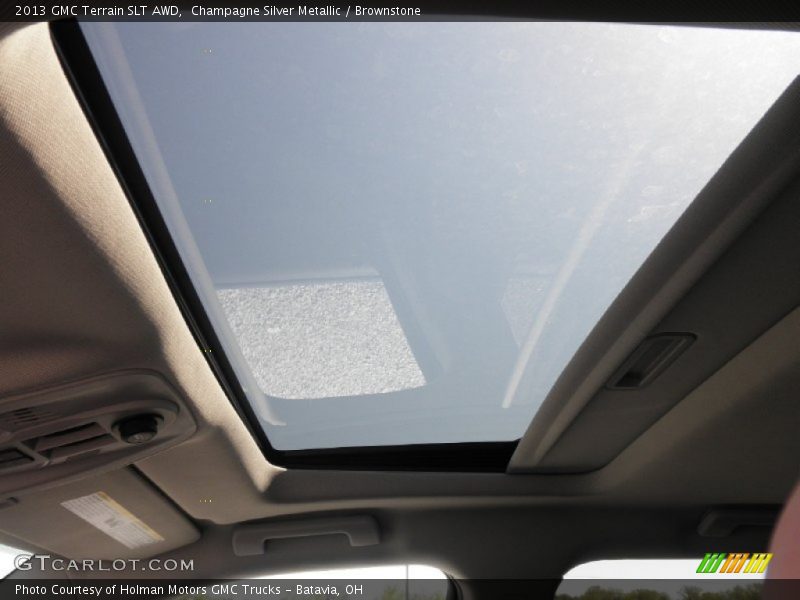 Champagne Silver Metallic / Brownstone 2013 GMC Terrain SLT AWD