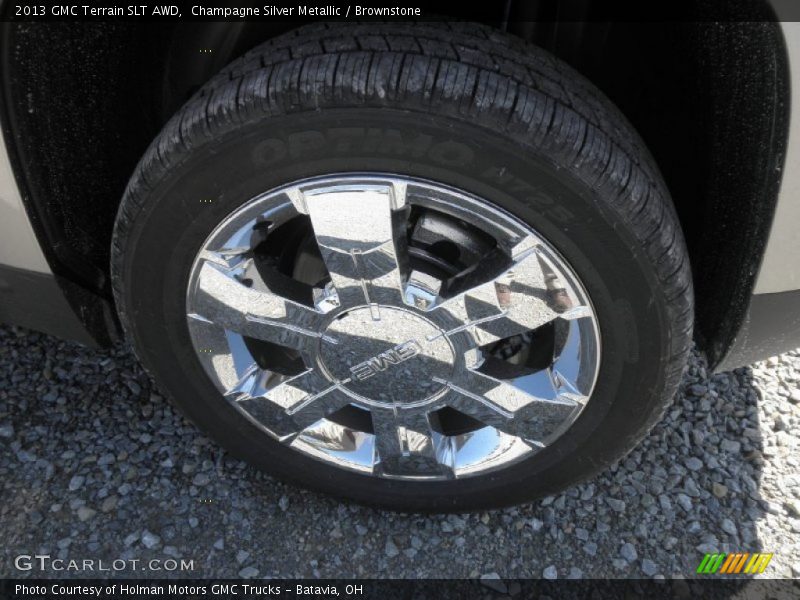 Champagne Silver Metallic / Brownstone 2013 GMC Terrain SLT AWD