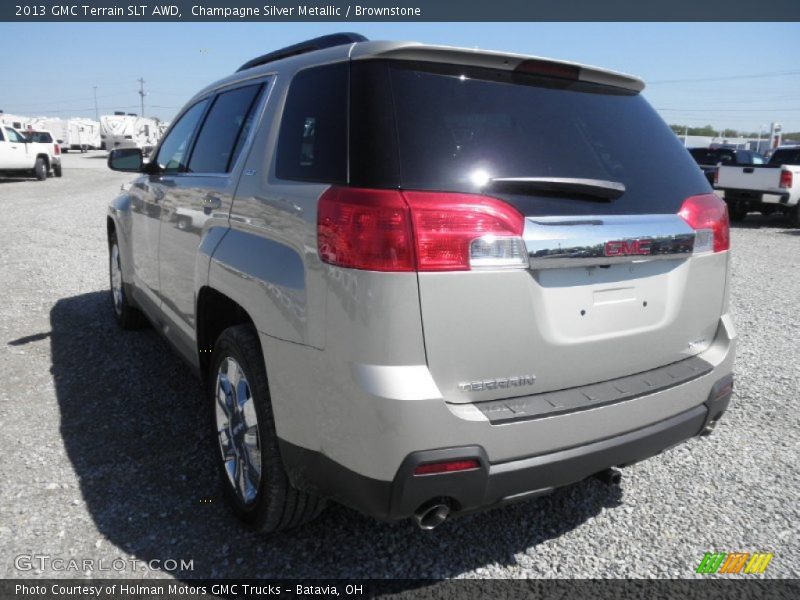 Champagne Silver Metallic / Brownstone 2013 GMC Terrain SLT AWD