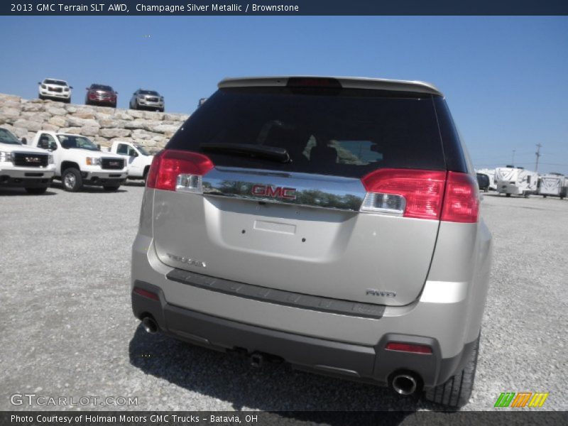 Champagne Silver Metallic / Brownstone 2013 GMC Terrain SLT AWD