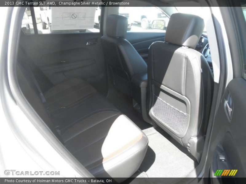 Champagne Silver Metallic / Brownstone 2013 GMC Terrain SLT AWD