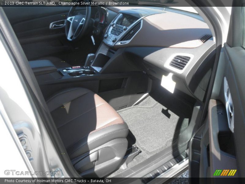 Champagne Silver Metallic / Brownstone 2013 GMC Terrain SLT AWD