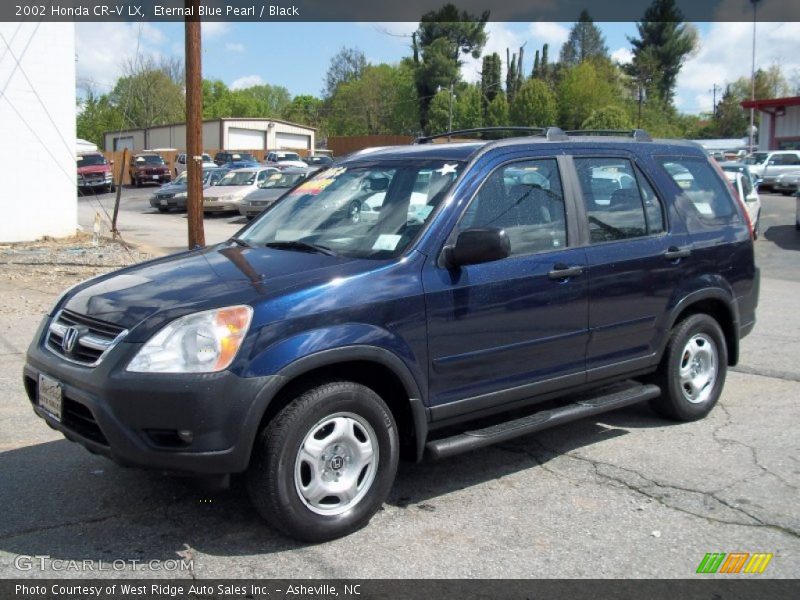 Eternal Blue Pearl / Black 2002 Honda CR-V LX