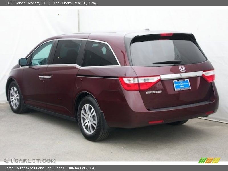 Dark Cherry Pearl II / Gray 2012 Honda Odyssey EX-L
