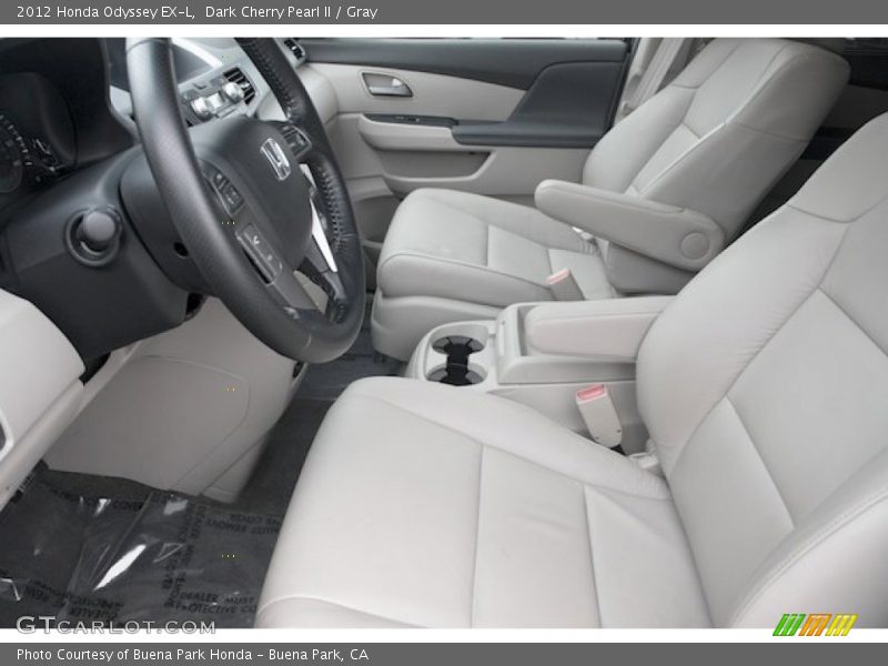 Dark Cherry Pearl II / Gray 2012 Honda Odyssey EX-L