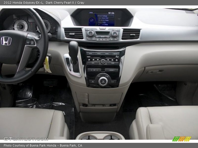 Dark Cherry Pearl II / Gray 2012 Honda Odyssey EX-L