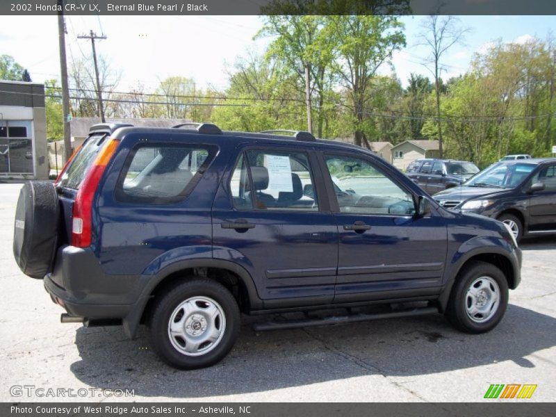 Eternal Blue Pearl / Black 2002 Honda CR-V LX