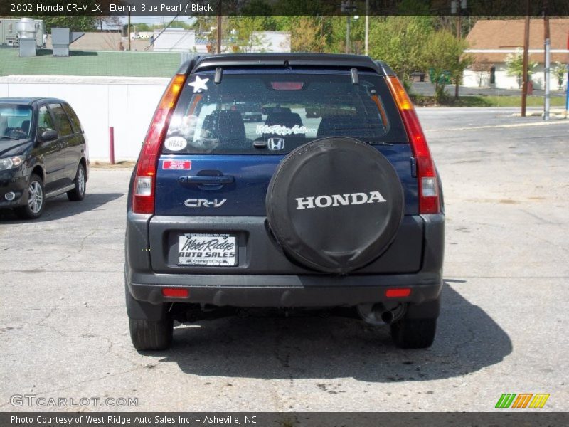 Eternal Blue Pearl / Black 2002 Honda CR-V LX