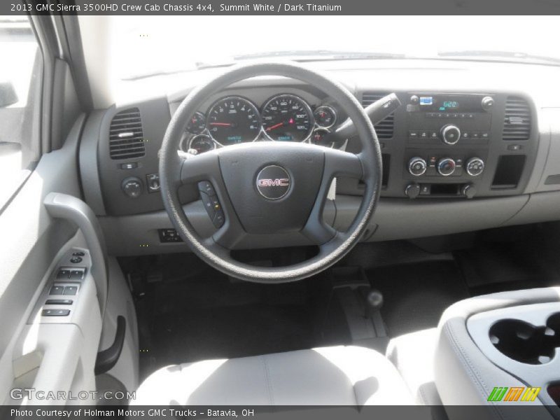 Summit White / Dark Titanium 2013 GMC Sierra 3500HD Crew Cab Chassis 4x4