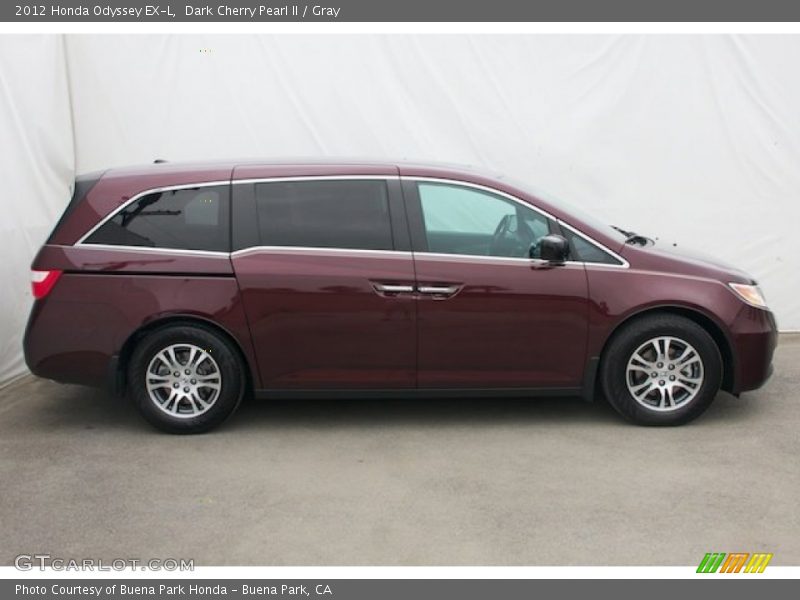 Dark Cherry Pearl II / Gray 2012 Honda Odyssey EX-L