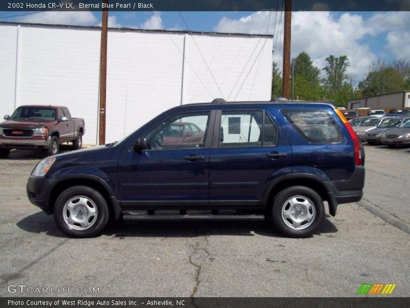 Eternal Blue Pearl / Black 2002 Honda CR-V LX