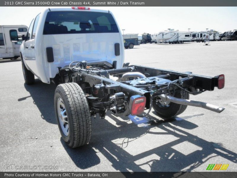Summit White / Dark Titanium 2013 GMC Sierra 3500HD Crew Cab Chassis 4x4