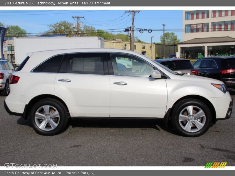 Aspen White Pearl / Parchment 2010 Acura MDX Technology