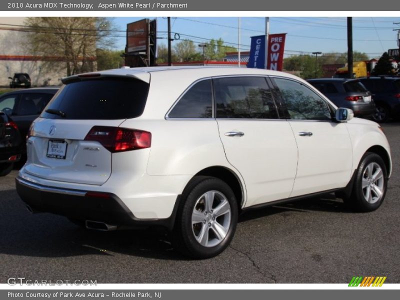 Aspen White Pearl / Parchment 2010 Acura MDX Technology