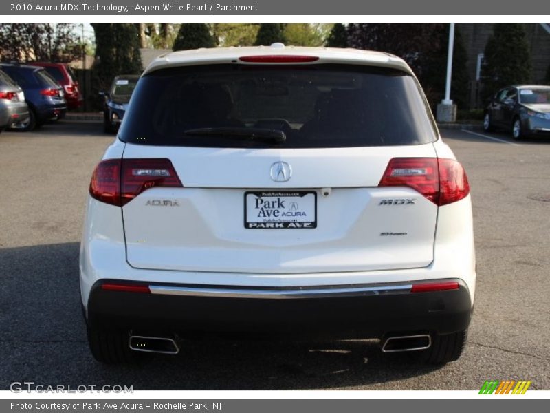 Aspen White Pearl / Parchment 2010 Acura MDX Technology