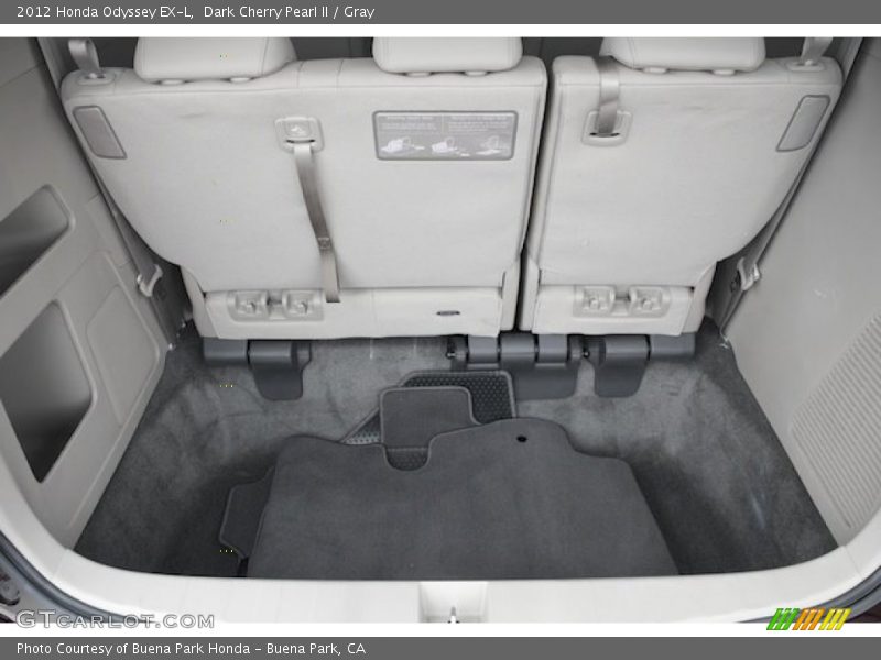 Dark Cherry Pearl II / Gray 2012 Honda Odyssey EX-L