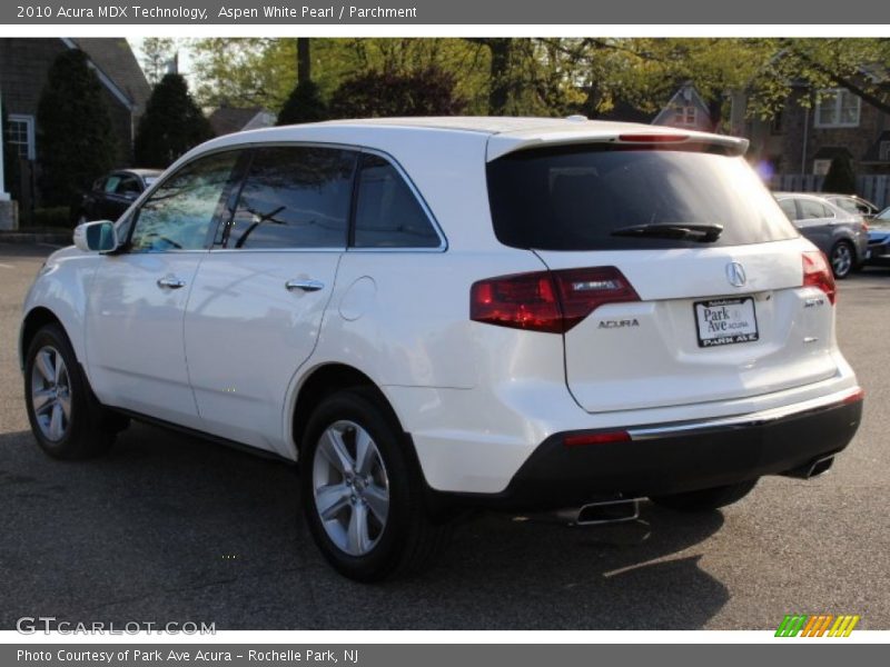 Aspen White Pearl / Parchment 2010 Acura MDX Technology