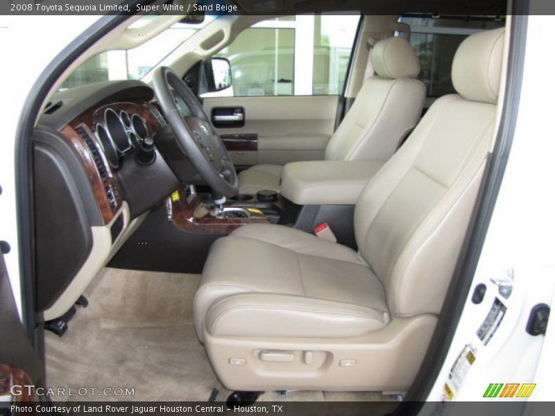 Super White / Sand Beige 2008 Toyota Sequoia Limited