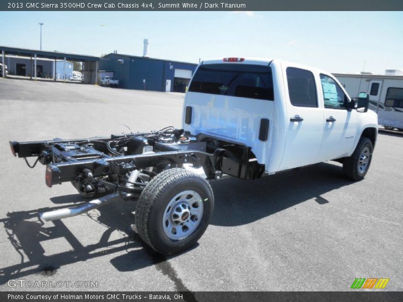 Summit White / Dark Titanium 2013 GMC Sierra 3500HD Crew Cab Chassis 4x4