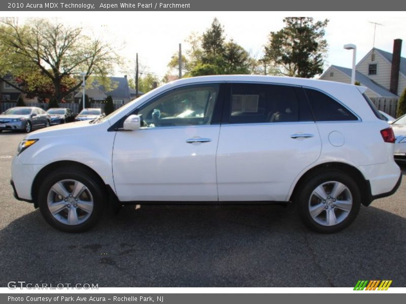 Aspen White Pearl / Parchment 2010 Acura MDX Technology