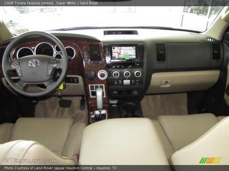 Super White / Sand Beige 2008 Toyota Sequoia Limited