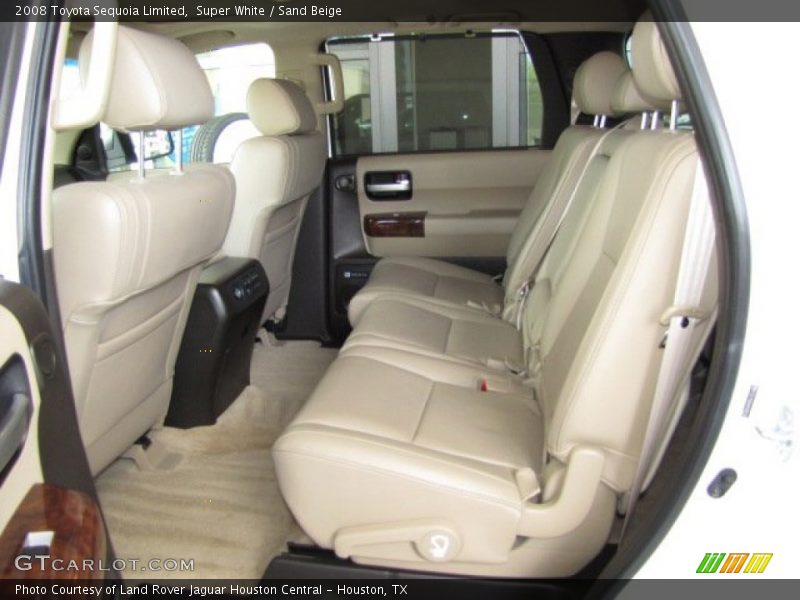 Super White / Sand Beige 2008 Toyota Sequoia Limited