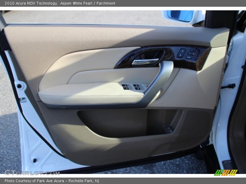 Aspen White Pearl / Parchment 2010 Acura MDX Technology