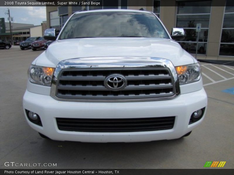 Super White / Sand Beige 2008 Toyota Sequoia Limited