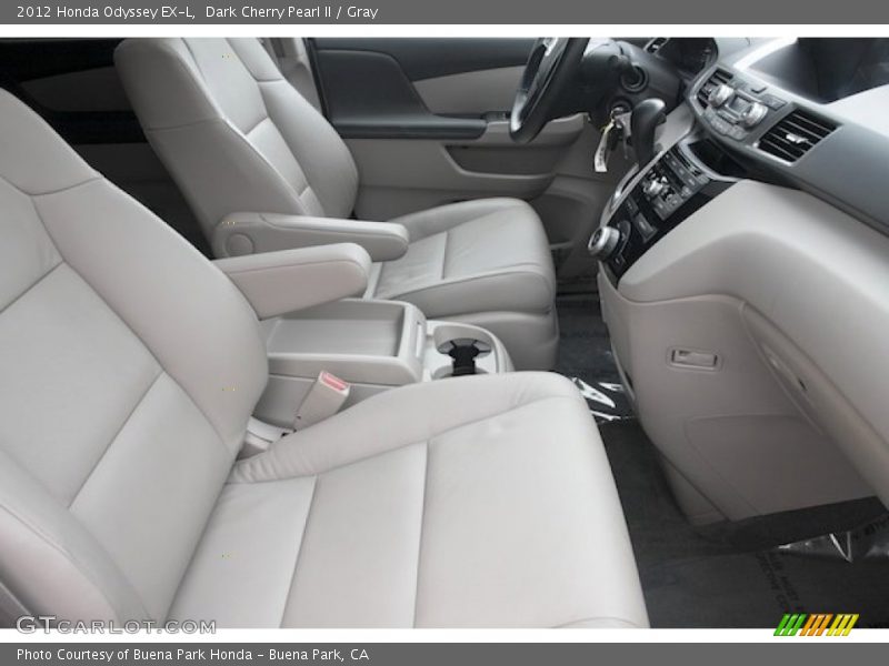 Dark Cherry Pearl II / Gray 2012 Honda Odyssey EX-L
