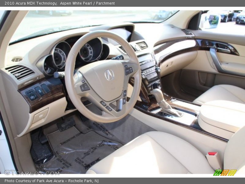 Aspen White Pearl / Parchment 2010 Acura MDX Technology