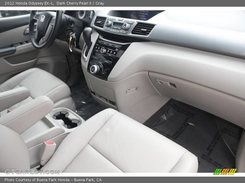 Dark Cherry Pearl II / Gray 2012 Honda Odyssey EX-L
