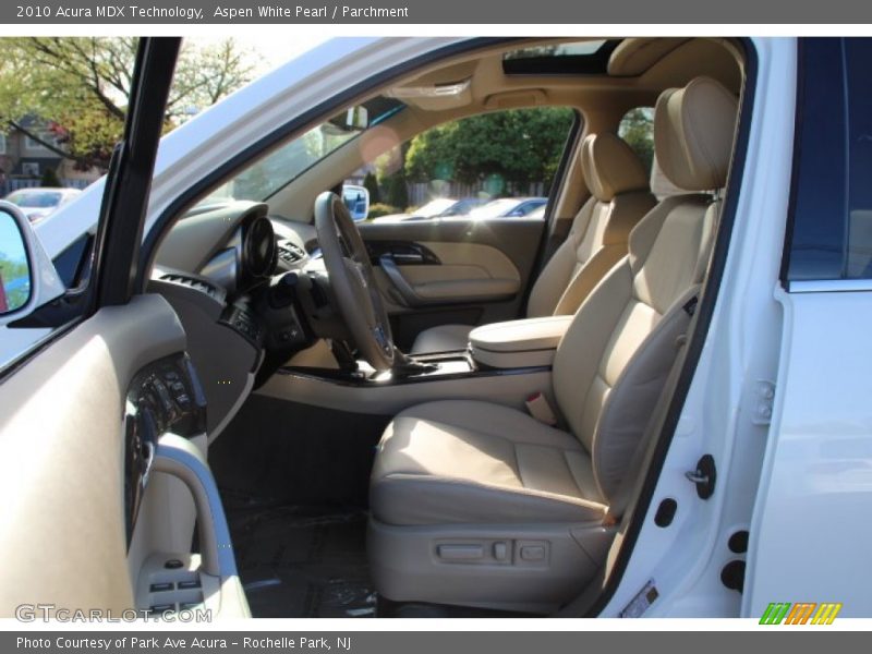 Aspen White Pearl / Parchment 2010 Acura MDX Technology