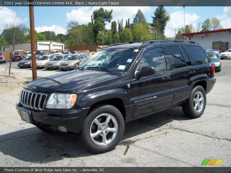 Black / Agate/Light Taupe 2001 Jeep Grand Cherokee Limited 4x4