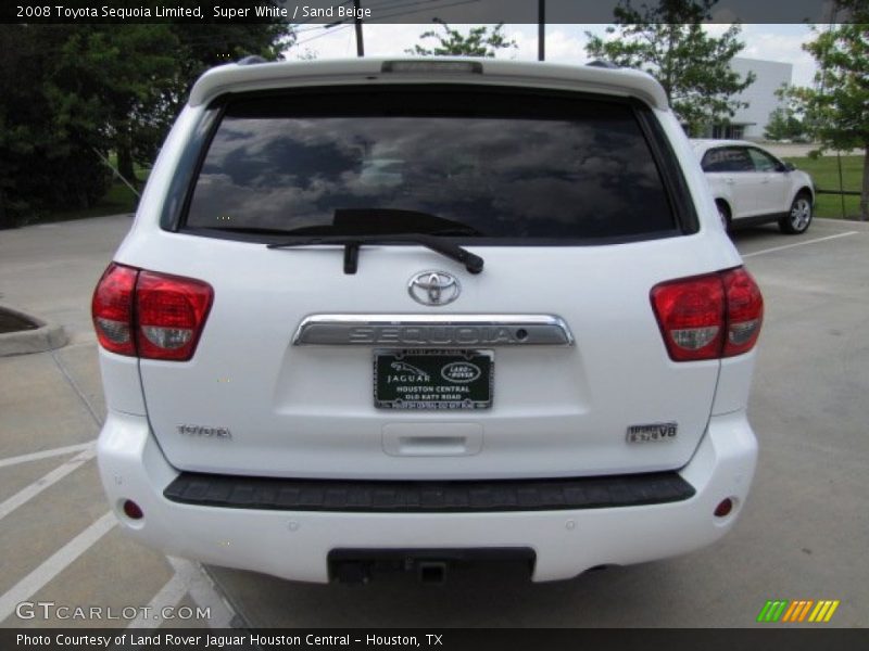 Super White / Sand Beige 2008 Toyota Sequoia Limited